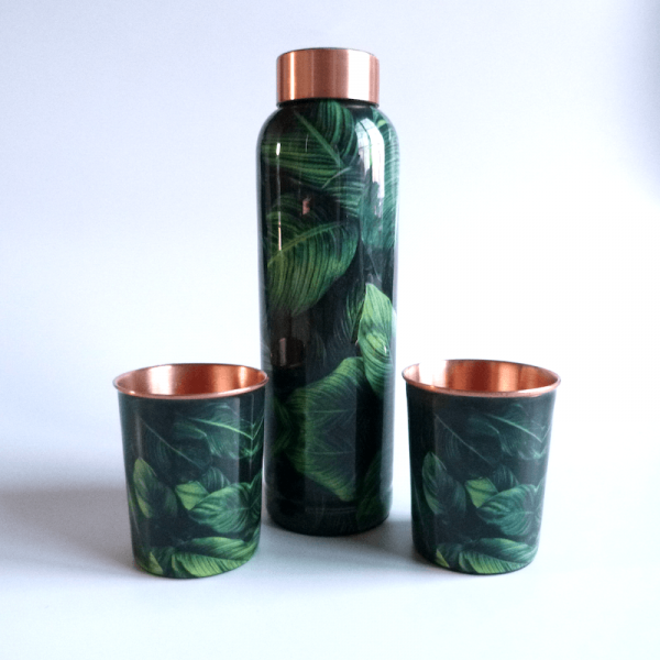 Varinis Spalvotos Gertuvės ir Stiklinių Rinkinys