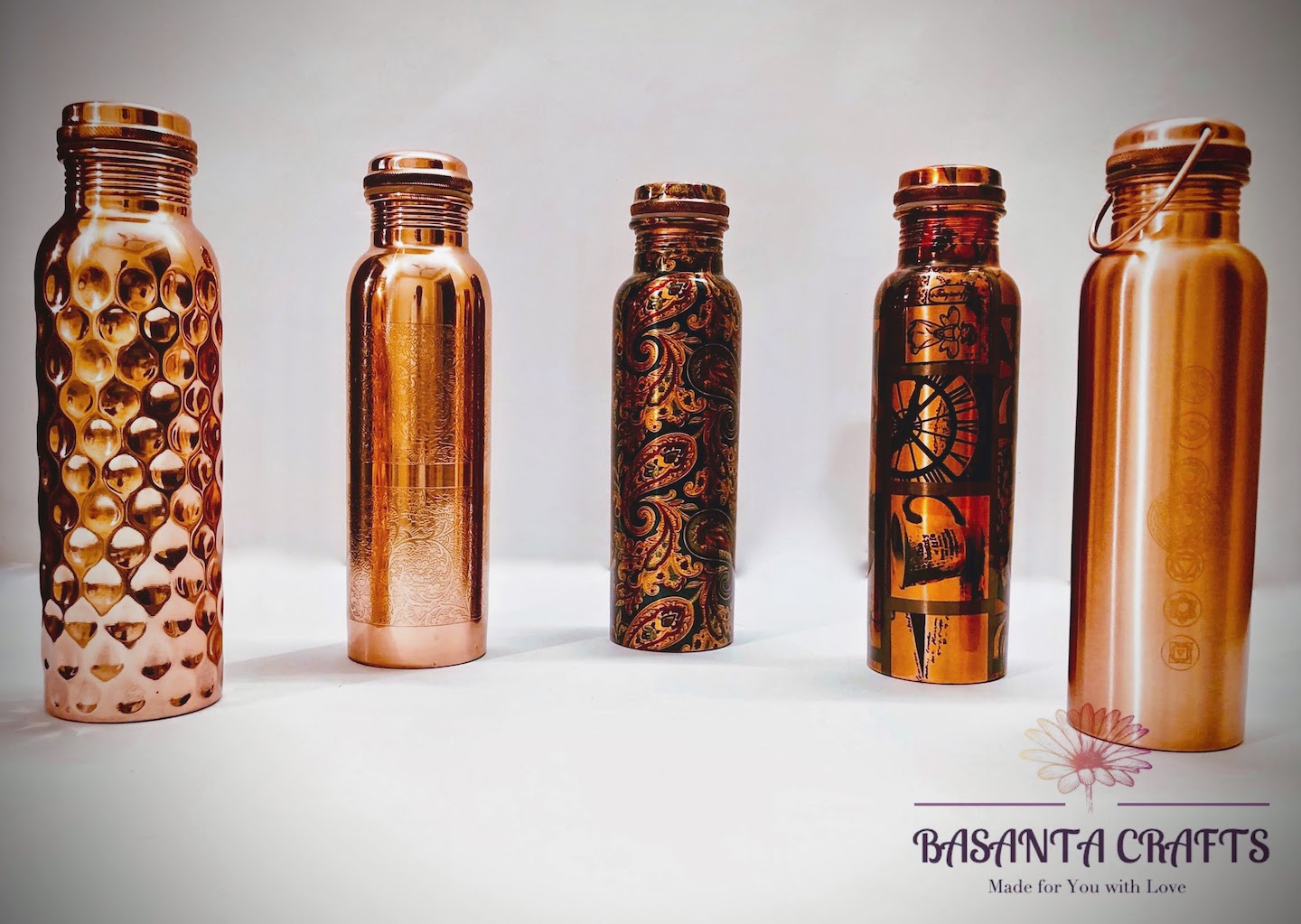Various Copper Bottles